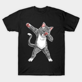 Dabbing Cat Funny Cats meme Kitty Kitten Dab Cat Lover Gifts T-Shirt